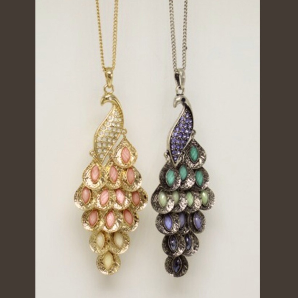 🌹 Peacock Pendant necklaces